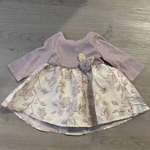 Rare Editions Sparkling Lavender Floral Dress